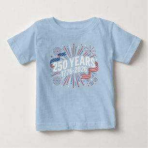 250 Jahre USA 4. Juli Baby T-shirt