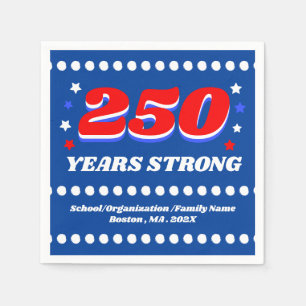 250 Jahre USA Benutzerdefinierte Patrioten Serviette