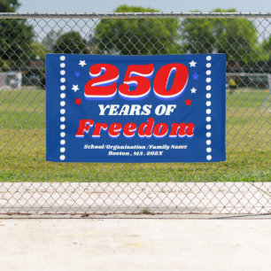 250 Jahre USA-Feier Personalisiert Patriotisch Banner
