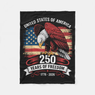250 Jahre USA-Flagge Amerikanischer 250. Jahrestag Fleecedecke