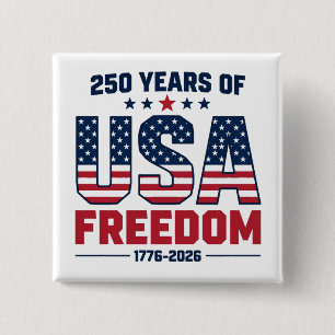250 Jahre USA Freiheit 1776 2026 Patriotisch Button