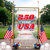 250 Jahre USA Gedenk-Willkommensschild Acrylschild