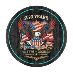 250 Jahre USA Patriotischer Adler-Design Schneidebrett