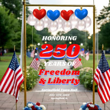250 Jahre USA Revolutionärer Geist Willkommen