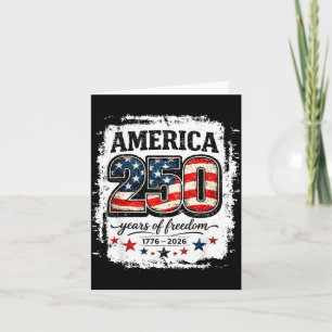 250 Jahre Vintage USA-Flagge 4. Juli 2026 Männer Karte
