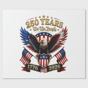 250 Jahre We The People Adler Geschenkpapier