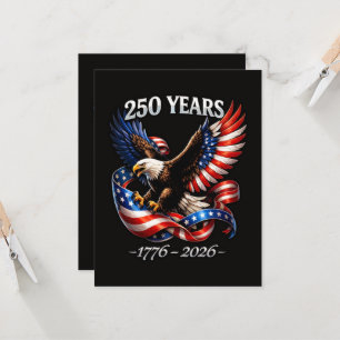 250-Jahres-Jubiläum-Adler-Amerikanische-Flagge Einladung