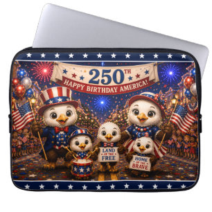 250-Jahres-Jubiläum American Eagle 4. Juli-Party Laptopschutzhülle