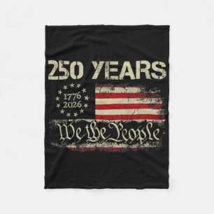 250-Jahres-Jubiläum We The People 250. USA-Flagge Fleecedecke
