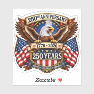 250-Jahres-Jubiläums-USA-Shirt Männer Frauen 250. Aufkleber