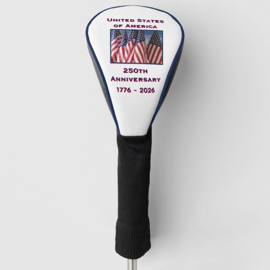 250. Jahrestag 1776 bis 2026 USA Golf Headcover (Vorderseite)