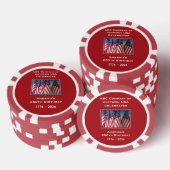 250. Jahrestag 1776 bis 2026 USA Pokerchips (Stapel)