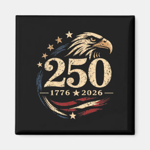 250. Jahrestag 1776 Patriotischer Adler USA Magnet