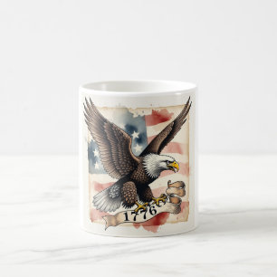250. Jahrestag American Eagle 1776 Patriotisch Kaffeetasse