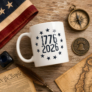 250. Jahrestag Amerika 1776-2026 Freiheit Kaffeetasse