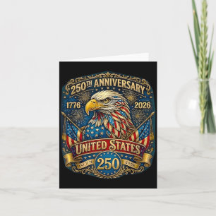 250 Jahrestag Amerikanisch 1776 2026 USA-Flagge 25 Karte