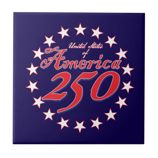 250. Jahrestag Amerikas Fliese (Vorderseite)