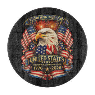 250. Jahrestag der Unabhängigkeit der USA 1776 202 Schneidebrett