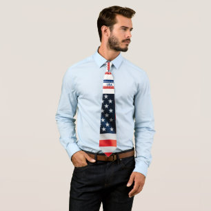 250. Jahrestag der USA 1776 2026 Rot Weiß Blau Krawatte