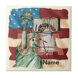 250. Jahrestag der USA-Freiheit Fliese