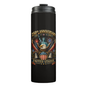 250. Jahrestag der USA Patriotischer Adler Thermosbecher