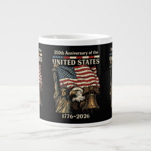 250. Jahrestag der Vereinigten Staaten 250 Jahre 4 Jumbo-Tasse