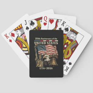 250. Jahrestag der Vereinigten Staaten 250 Jahre 4 Spielkarten