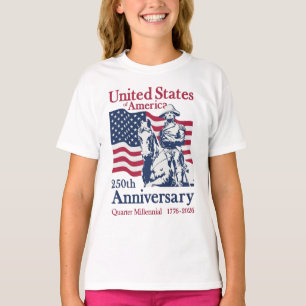 250. Jahrestag der Vereinigten Staaten Gedenkkunst T-Shirt