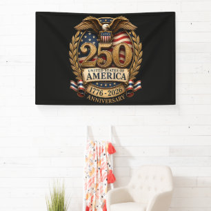 250. Jahrestag der Vereinigten Staaten von Amerika Banner