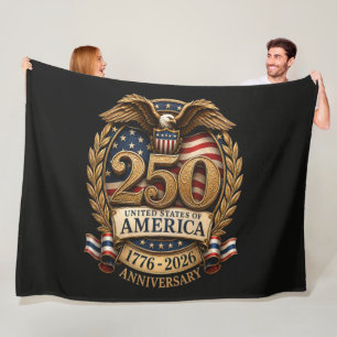 250. Jahrestag der Vereinigten Staaten von Amerika Fleecedecke