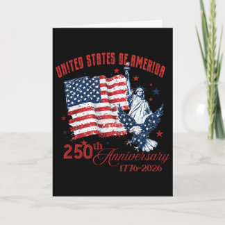 250. Jahrestag der Vereinigten Staaten von Amerika Karte