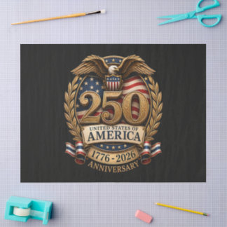 250. Jahrestag der Vereinigten Staaten von Amerika Seidenpapier