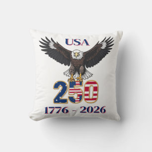 250. Jahrestag des 4. Juli USA Weißkopfseeadler Kissen