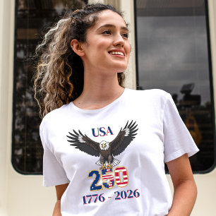 250. Jahrestag des 4. Juli USA Weißkopfseeadler T-Shirt