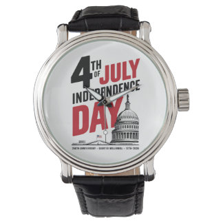 250. Jahrestag des Unabhängigkeitstags am 4. Juli Armbanduhr