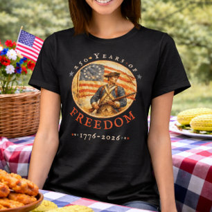 250. Jahrestag Revolutionärer Soldat Freiheit T-Shirt