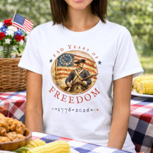 250. Jahrestag Revolutionärer Soldat Freiheit T-Shirt