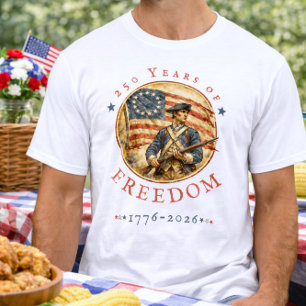 250. Jahrestag Revolutionärer Soldat Freiheit T-Shirt