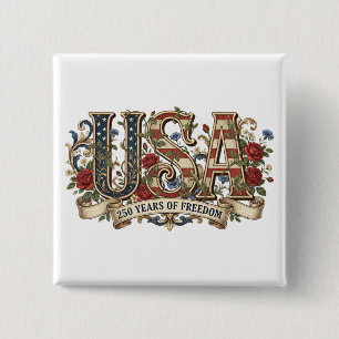 250. Jahrestag Semiquincentennial USA Button