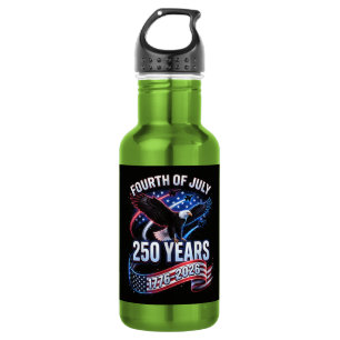 250. Jahrestag USA 1776-2026 Patriotischer Amerika Edelstahlflasche