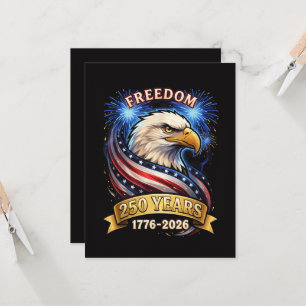 250. Jahrestag USA 1776-2026 Patriotischer Amerika Einladung