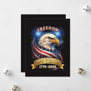250. Jahrestag USA 1776-2026 Patriotischer Amerika Feiertagskarte