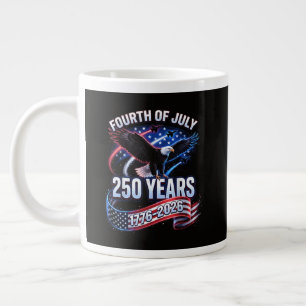 250. Jahrestag USA 1776-2026 Patriotischer Amerika Jumbo-Tasse