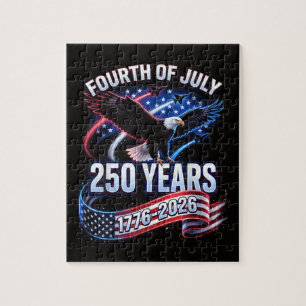 250. Jahrestag USA 1776-2026 Patriotischer Amerika Puzzle
