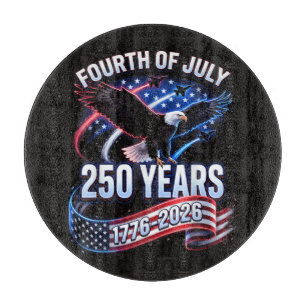250. Jahrestag USA 1776-2026 Patriotischer Amerika Schneidebrett