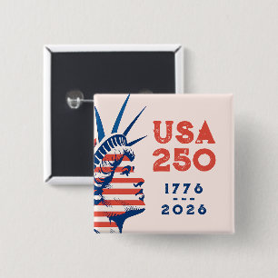 250. Jahrestag USA 2026 Statue of Liberty Button