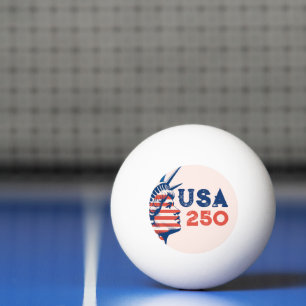 250. Jahrestag USA 2026 Statue of Liberty Tischtennisball