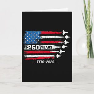 250 Jahrestag USA 250. Amerikanisch 250 Jahre 4. J Karte