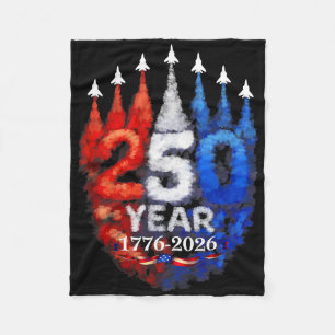 250. Jahrestag USA 250. amerikanische Flagge Patri Fleecedecke