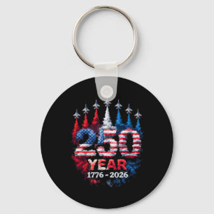 250. Jahrestag USA 250. amerikanische Flagge Patri Schlüsselanhänger